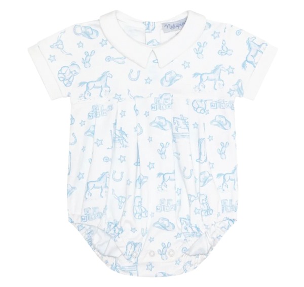Nellapima Blue Lone Star Toile Bubble
