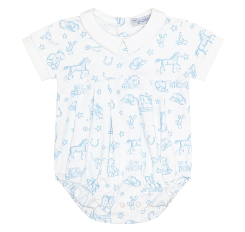 Nellapima Blue Lone Star Toile Bubble