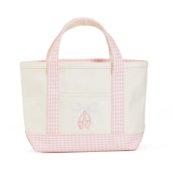 TRVL Ballerina Collection Mini Tote in Taffy Gingham