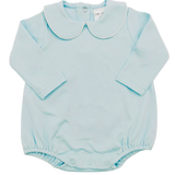 Long Sleeve Bubble Romper with piped collar
