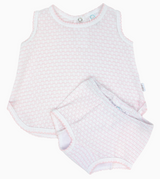 Paty Knit Sleeveless Diaper Set with bows