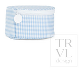 TRVL Jewelry Round - Gingham Mist