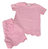 Scalloped Cotton Short Set PREORDER for early April delivery