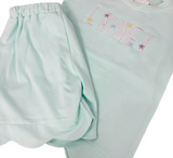 Scalloped Cotton Short Set PREORDER for early April delivery