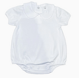 Scallop Collar Short Sleeve Bubble Romper - Boutique Baby Clothing | Shop Bonnie Bee