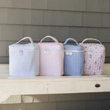TRVL Quilted Go Go Lunch Insulated Bag- Pimlico Stripe Blue | Shop Bonnie Bee