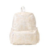 TRVL Large Backpack in Bunny Toile Sand | Shop Bonnie Bee
