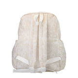 TRVL Large Backpack in Bunny Toile Sand | Shop Bonnie Bee