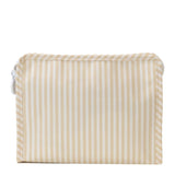 TRVL Roadie Large Zip Pouch in Pimlico Stripe Sand | Shop Bonnie Bee