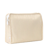 TRVL Roadie Large Zip Pouch in Pimlico Stripe Sand | Shop Bonnie Bee