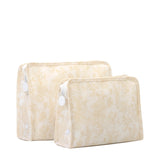 TRVL Roadie Large Zip Pouch in Bunny Toile Sand | Shop Bonnie Bee