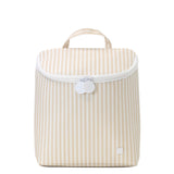 TRVL Take Away Insulated Lunch Bag in Pimlico Stripe Sand | Shop Bonnie Bee