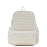 TRVL Large Backpack in Gingham Pearl Grey | Shop Bonnie Bee