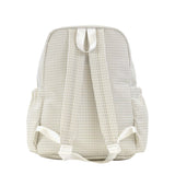 TRVL Large Backpack in Gingham Pearl Grey | Shop Bonnie Bee