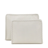 TRVL Roadie Large Zip Pouch in Gingham Pearl Grey | Shop Bonnie Bee