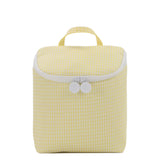 TRVL Take Away Insulated Lunch Bag in Gingham Buttercup | Shop Bonnie Bee