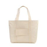 TRVL Jumbo Tote in Pimlico Stripe Sand | Shop Bonnie Bee
