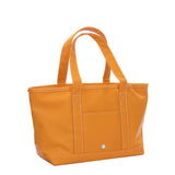TRVL Medium Tote in Coated Canvas Orange | Shop Bonnie Bee