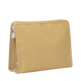 TRVL Roadie Large Zip Pouch in Coated Canvas Khaki | Shop Bonnie Bee