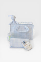 OVERNITE TOTE - PIMLICO PLAID BLUE