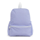 TRVL Large Backpack in Gingham Lilac | Shop Bonnie Bee