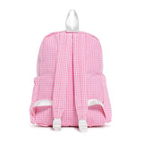 TRVL Large Backpack in Gingham Pink | Shop Bonnie Bee