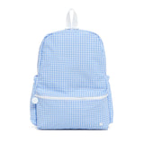 TRVL Large Backpack in Gingham Sky | Shop Bonnie Bee