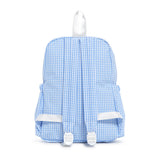 TRVL Large Backpack in Gingham Sky | Shop Bonnie Bee