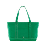 TRVL Medium Tote in Coated Canvas Kelly Green | Shop Bonnie Bee