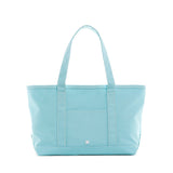TRVL Medium Tote in Coated Canvas Lake Blue | Shop Bonnie Bee