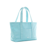 TRVL Medium Tote in Coated Canvas Lake Blue | Shop Bonnie Bee