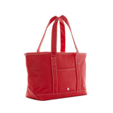 TRVL Medium Tote in Coated Canvas Red | Shop Bonnie Bee