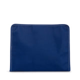 TRVL Roadie Large Zip Pouch in Coated Canvas Blue Bell | Shop Bonnie Bee