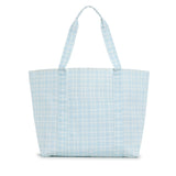 TRVL Jumbo Tote in Pimlico Plaid Blue | Shop Bonnie Bee