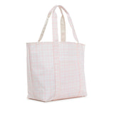 TRVL Jumbo Tote in Pimlico Plaid Pink | Shop Bonnie Bee