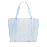 TRVL Jumbo Tote in Ribbon Floral Blue | Shop Bonnie Bee