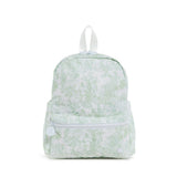 TRVL Mini Backpack in Bunny Toile Green Backpack | Shop Bonnie Bee
