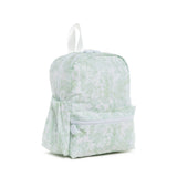 TRVL Mini Backpack in Bunny Toile Green Backpack | Shop Bonnie Bee