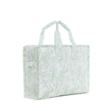 OVERNITE TOTE - BUNNY TOILE GREEN