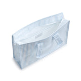 TRVL Overnight Tote in Pimlico Stripe Blue | Shop Bonnie Bee
