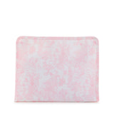 TRVL Roadie Large Zip Pouch in Bunny Toile Pink | Shop Bonnie Bee