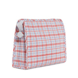TRVL Roadie Large Zip Pouch in Classic Plaid Red | Shop Bonnie Bee