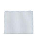 TRVL Roadie Large Zip Pouch in Pimlico Stripe Blue | Shop Bonnie Bee