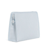 TRVL Roadie Large Zip Pouch in Pimlico Stripe Blue | Shop Bonnie Bee