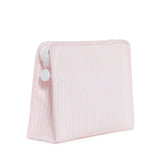 TRVL Roadie Large Zip Pouch in Pimlico Stripe Pink | Shop Bonnie Bee