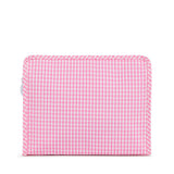 ROADIE LARGE Zip Pouch - GINGHAM PINK