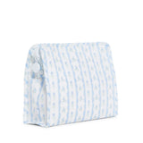 TRVL Roadie Large Zip Pouch in Ribbon Floral Blue | Shop Bonnie Bee