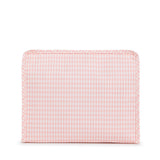 TRVL Roadie Large Zip Pouch in Gingham Taffy | Shop Bonnie Bee