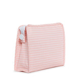 TRVL Roadie Large Zip Pouch in Gingham Taffy | Shop Bonnie Bee