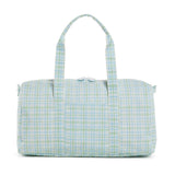 TRVL Weekend Duffel in Classic Plaid Green | Shop Bonnie Bee
